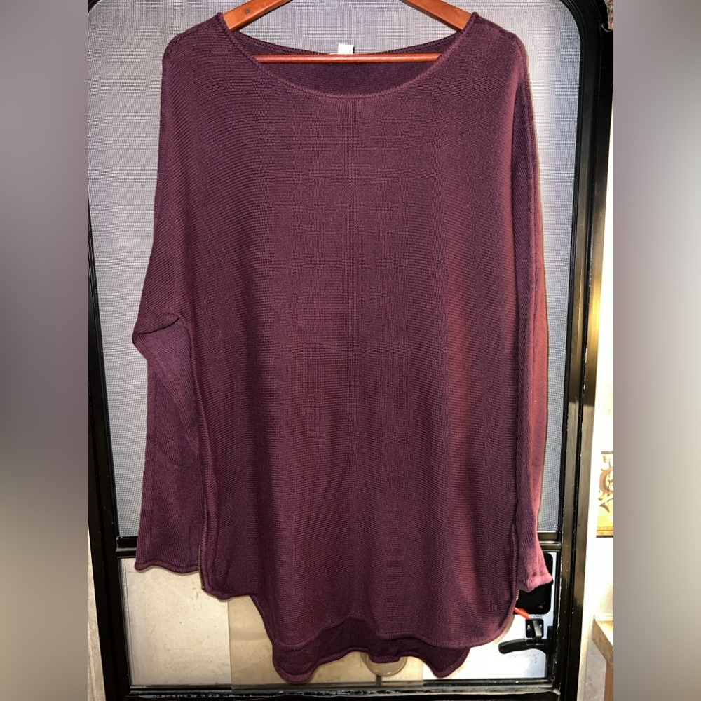 Michael Kors Deep Burgundy Knit Top